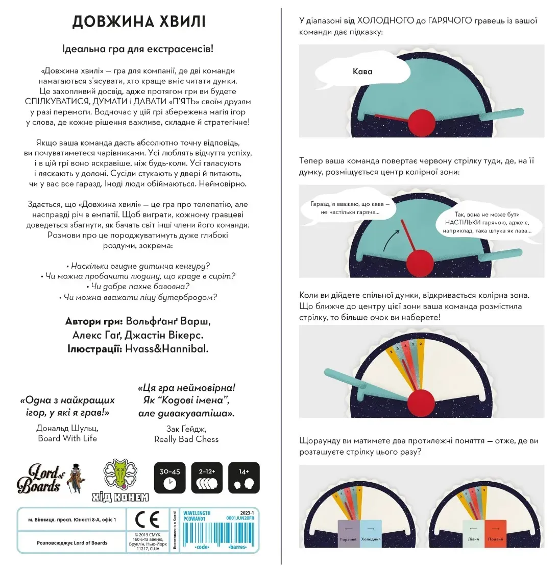 Коробка настольной игры Wavelength