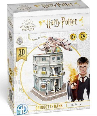 Банк Ґрінґотс Пазл 3D Гаррі Поттер (Gringotts Bank Set 3D puzzle Harry Potter) 4dpuz005 фото