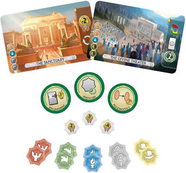 Настільна гра 7 Чудес Дуель: Пантеон (7 Wonders Duel: Pantheon) 7006 фото