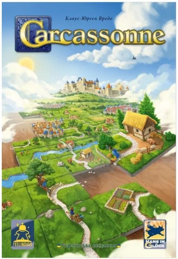 Настільна гра Каркасон з доповненнями Річка та Аббат (Carcassonne) fel72310 фото