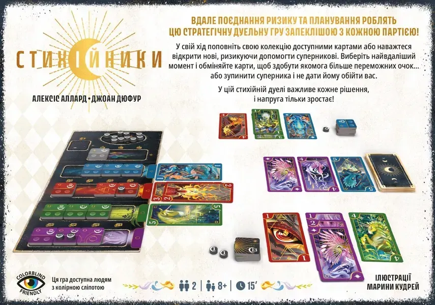 Игровой процесс настольной игры Стихийщики