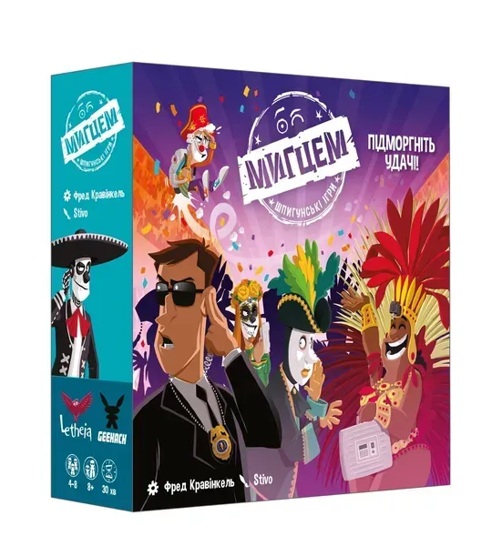 Карточки и компоненты игры Мигцем
