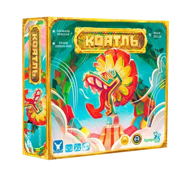 Компоненты настольной игры Coatl