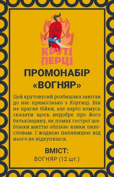Настольная игра Крутые перцы Промонабор Огняр