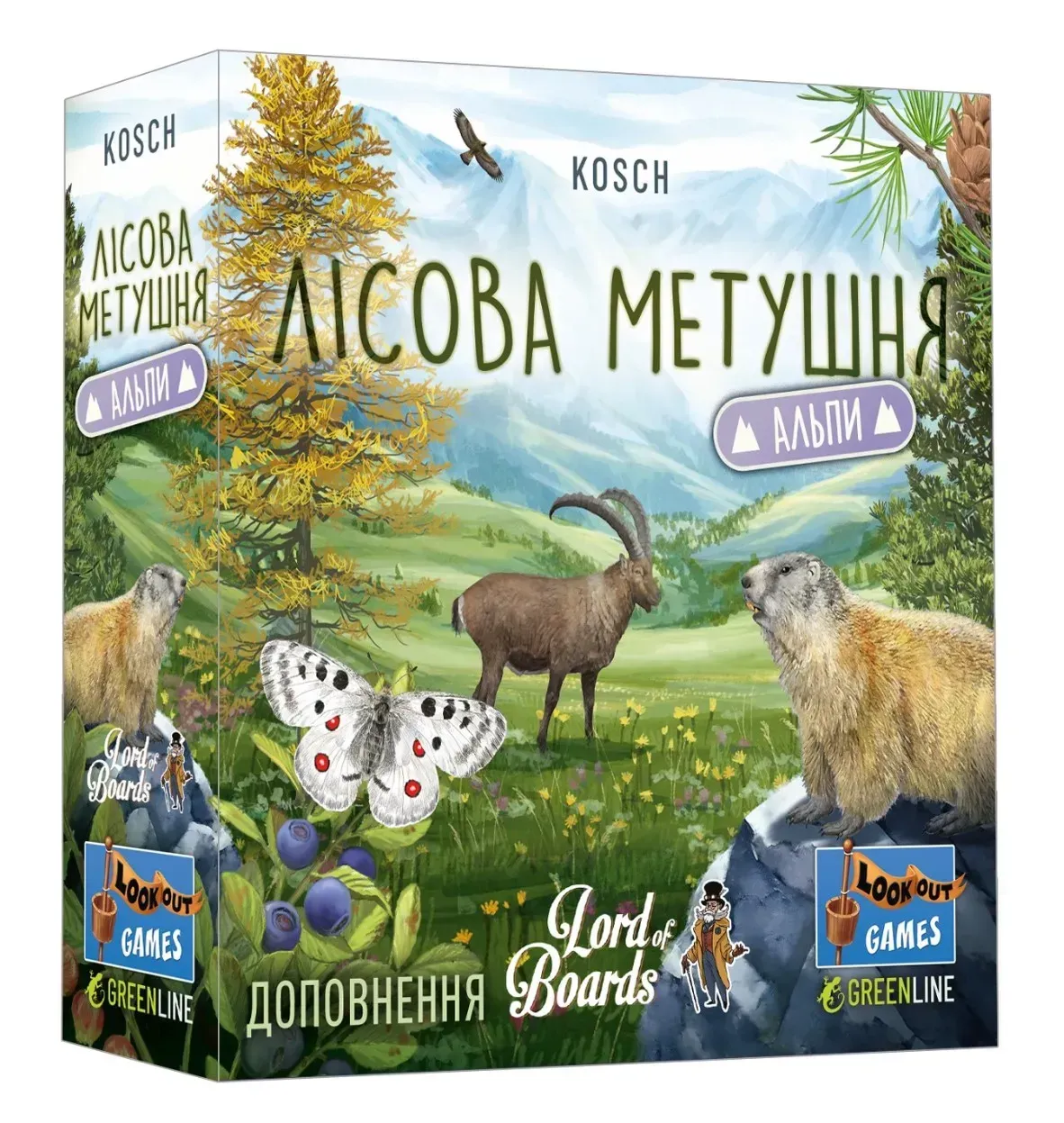 Настольная игра Лесная суета Альпы Forest Shuffle Alpine Expansion