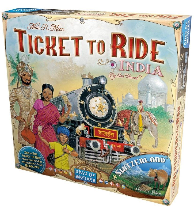 Настільна гра Ticket to Ride: India & Switzerland (Квиток на потяг: Індія та Швейцарія) DOW720114 фото